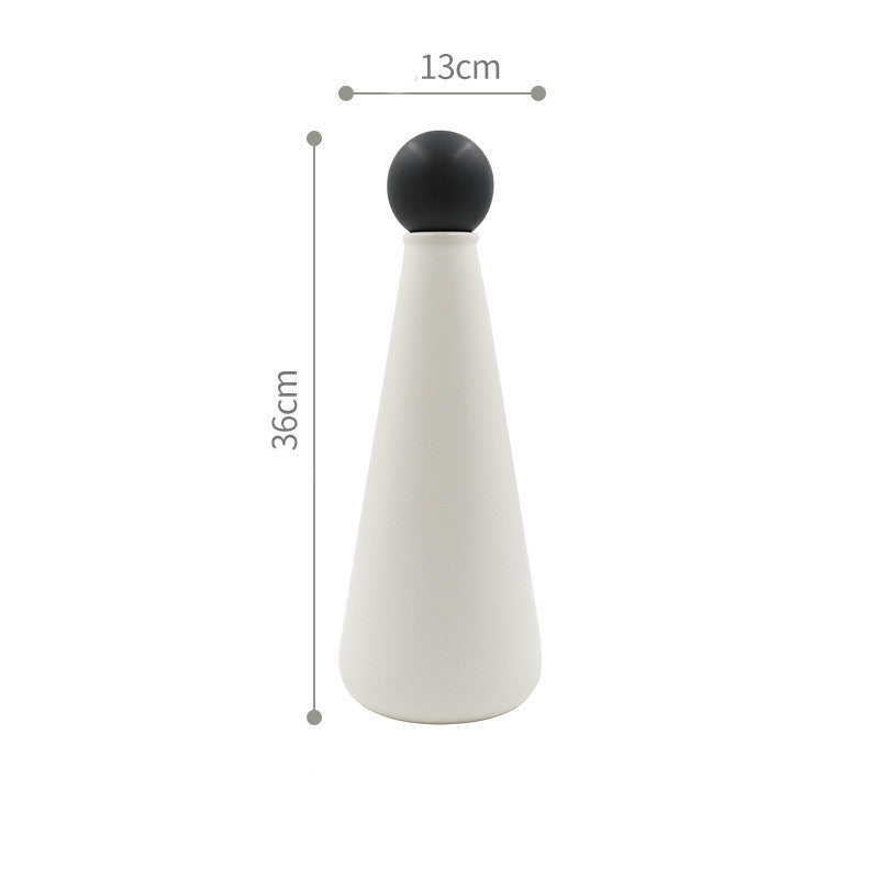 Nordic Matte Glaze Ceramic Vase Living Room Decoration