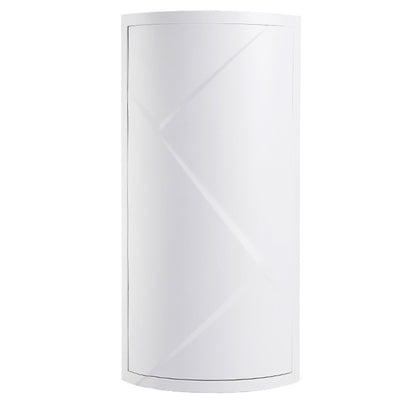 Rotatable Bathroom Makeup Organizer Corner Plastic Wall Mounted Storage Rack Box