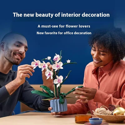 Butterfly Orchid Building Blocks Starry Sky Children's Assembled Toys