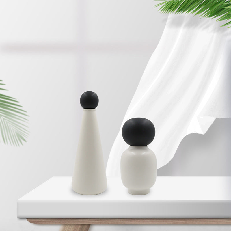 Nordic Matte Glaze Ceramic Vase Living Room Decoration