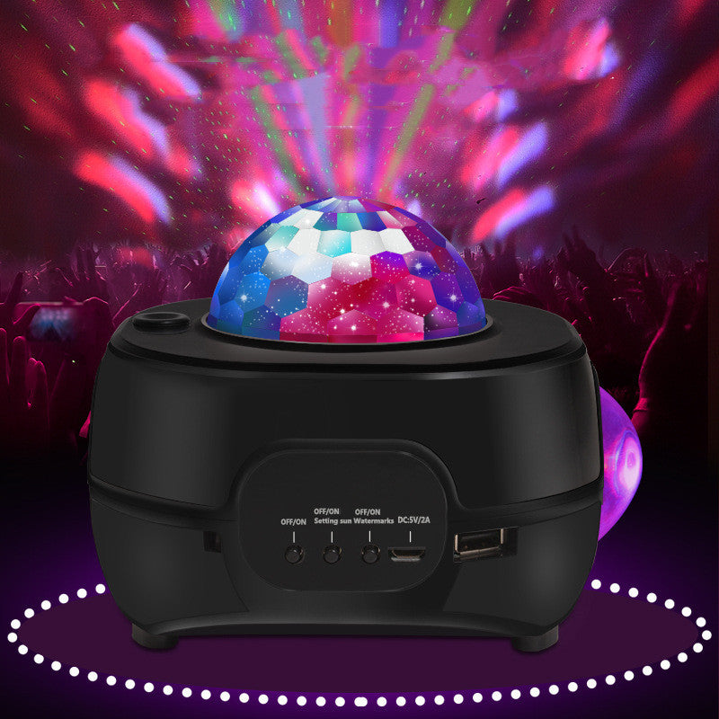Starry Sunset Atmosphere Laser Water Pattern LED Night Light