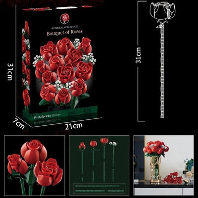 Butterfly Orchid Building Blocks Starry Sky Children's Assembled Toys